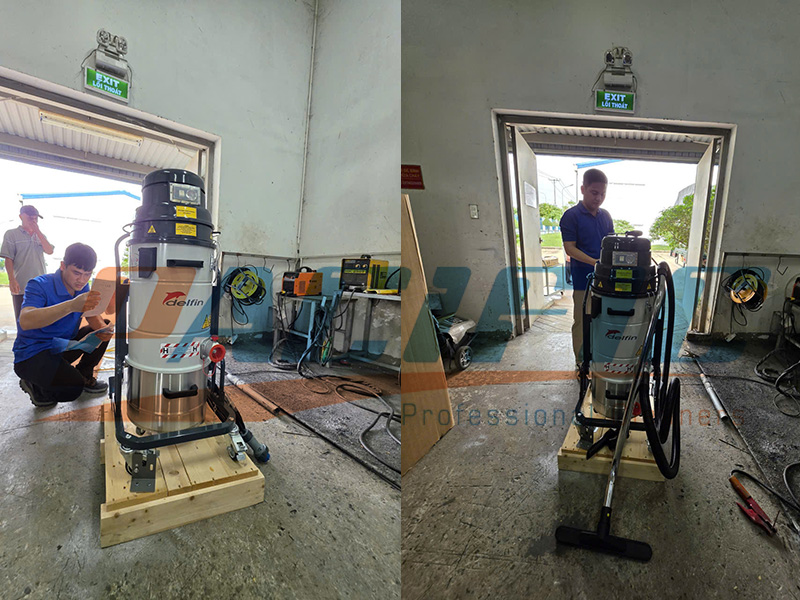 Máy hút bụi chống cháy nổ Delfin MTL201Z21 dùng hút bụi dễ cháy nổ