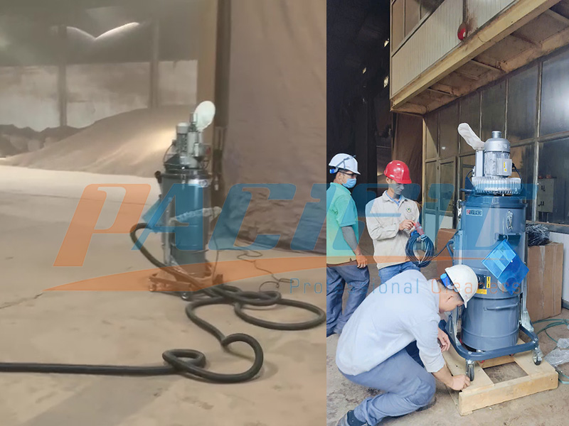 máy hút bụi công nghiệp 3 pha dùng cho nhà máy viên nén gỗ tại Quảng Ngãi